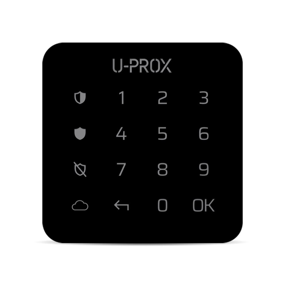 Бездротова сенсорна клавіатура ITV U-Prox Keypad G1 Black для керування однією охоронною групою купити в Україні