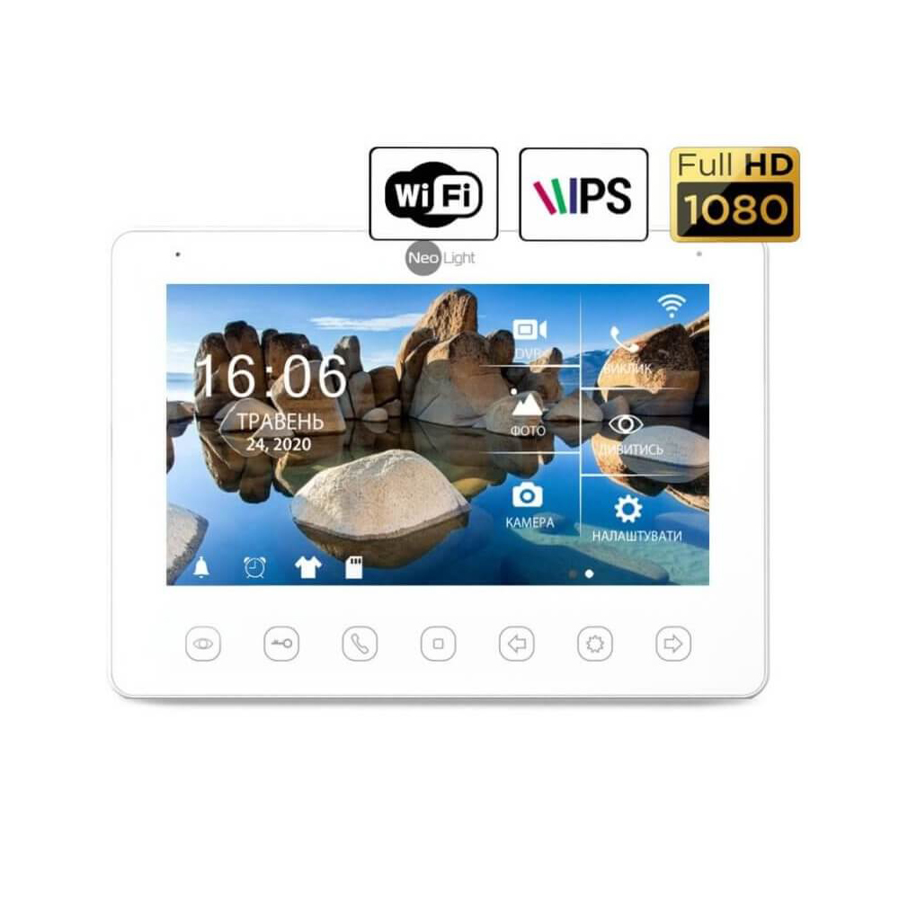 Відеодомофон OMEGA+ HD WF WHITE Neolight купити в Україні