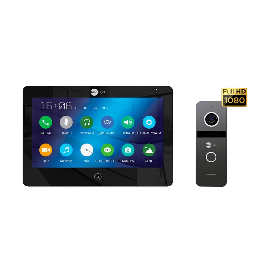 Комплект MEZZO HD BLACK / Solo FHD GRAPHITE Neolight купити в Україні