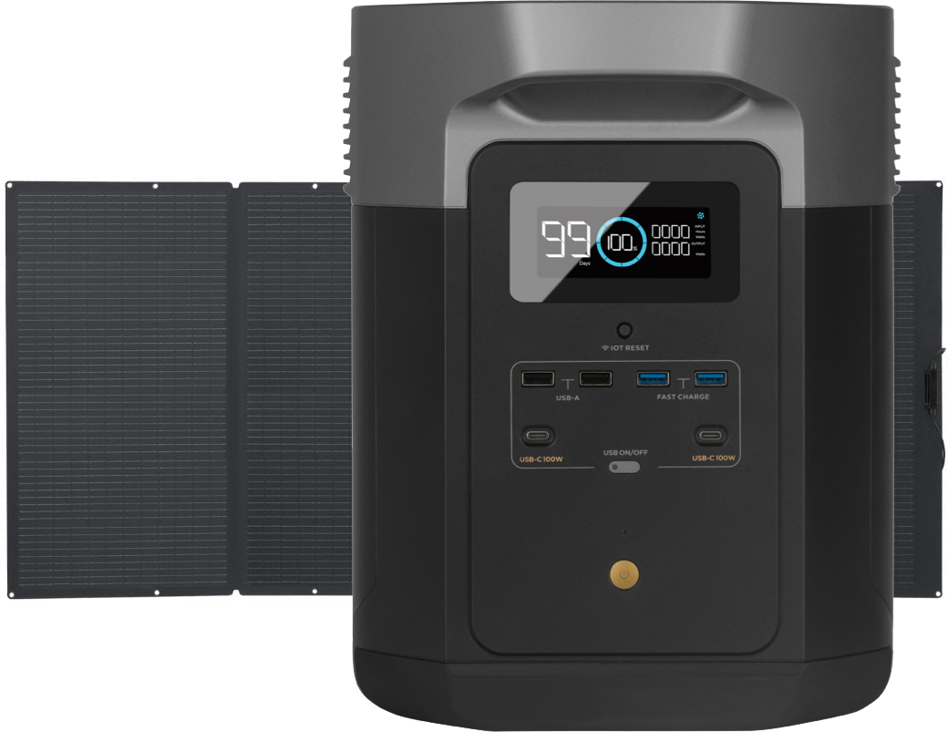 Комплект EcoFlow DELTA Max (2000) + 400W Solar Panel купити в Україні