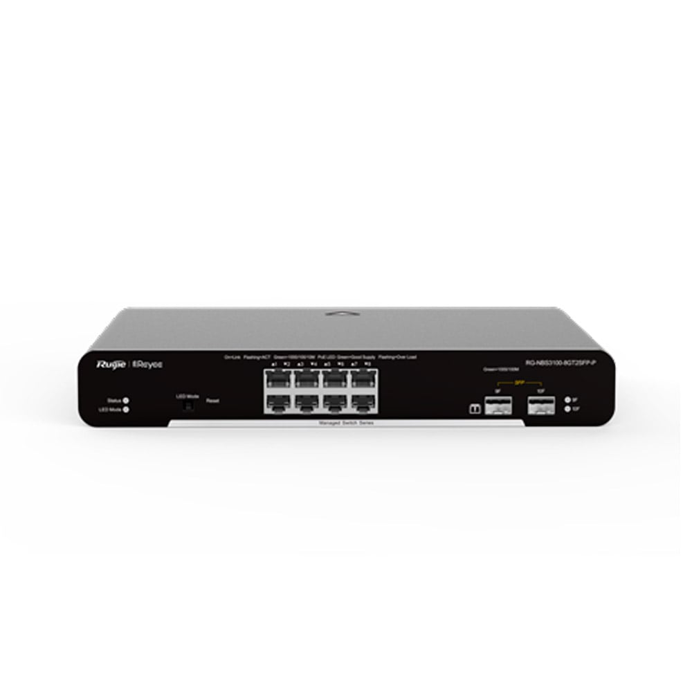 PoE-комутатор RG-NBS3100-8GT2SFP-P Ruijie купити в Україні