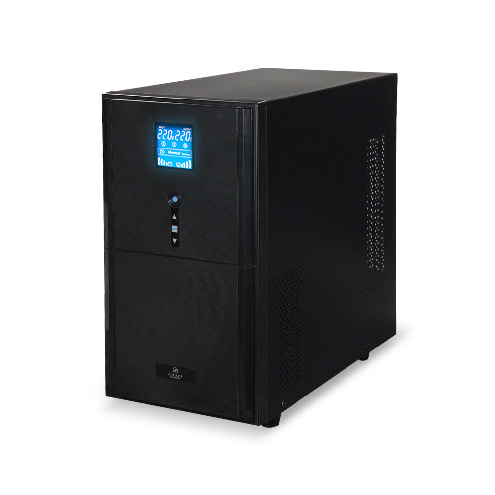 Источник бесперебойного питания Kraft KRF-PSW3000VA/2400W(LCD)48V UPS под внешний аккумулятор купить в Украине
