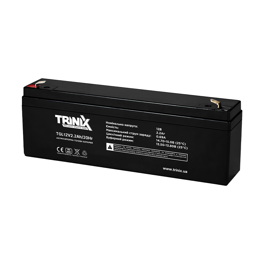 Аккумуляторная батарея гелевая 12В 2.2Ач Trinix TGL12V2.2Ah/20Hr GEL купить в Украине
