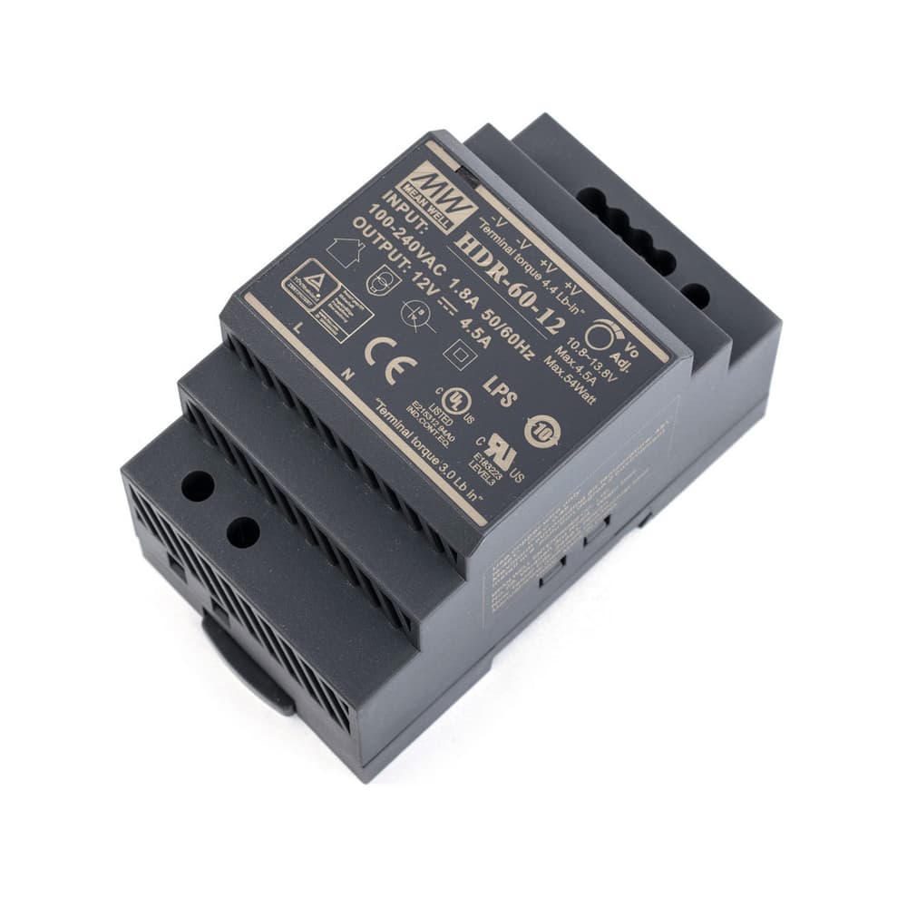 Блок питания HDR-60-12 Mean Well на DIN-рейке купить в Украине