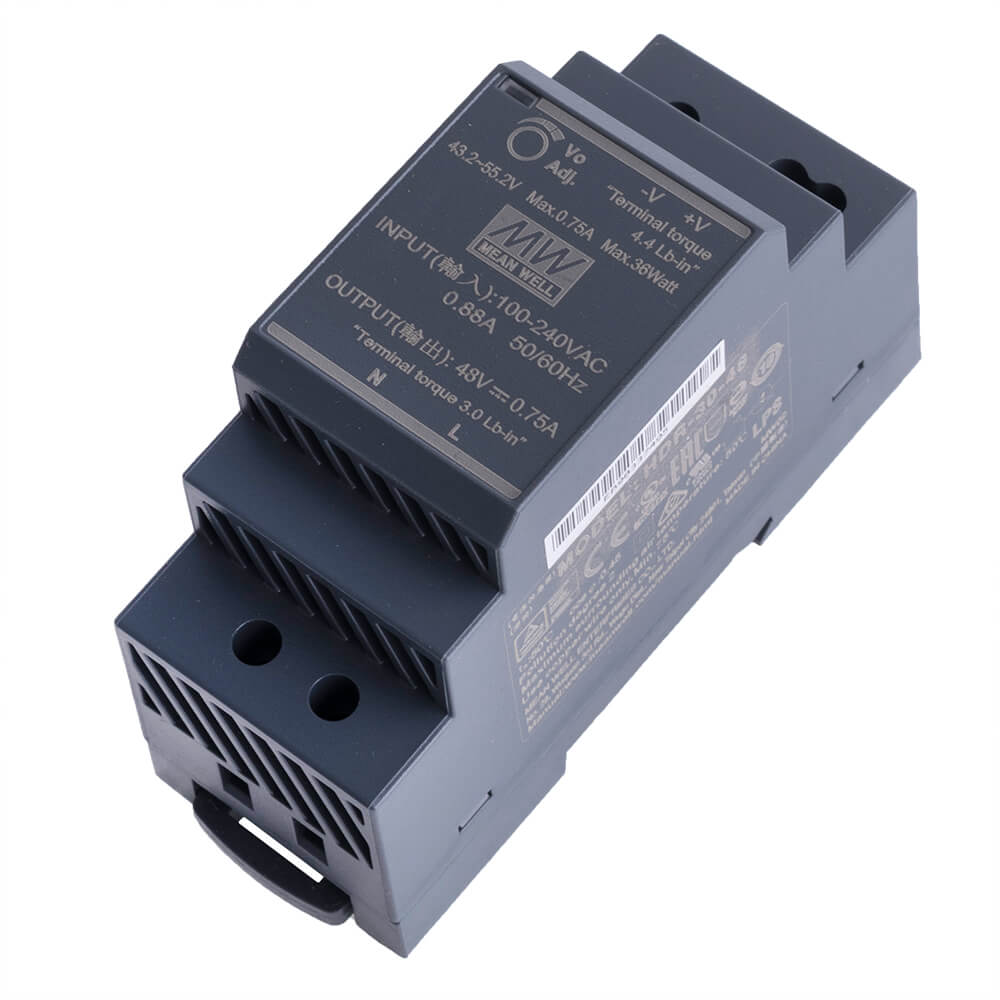 Блок питания HDR-30-48 Mean Well на DIN-рейке купить в Украине