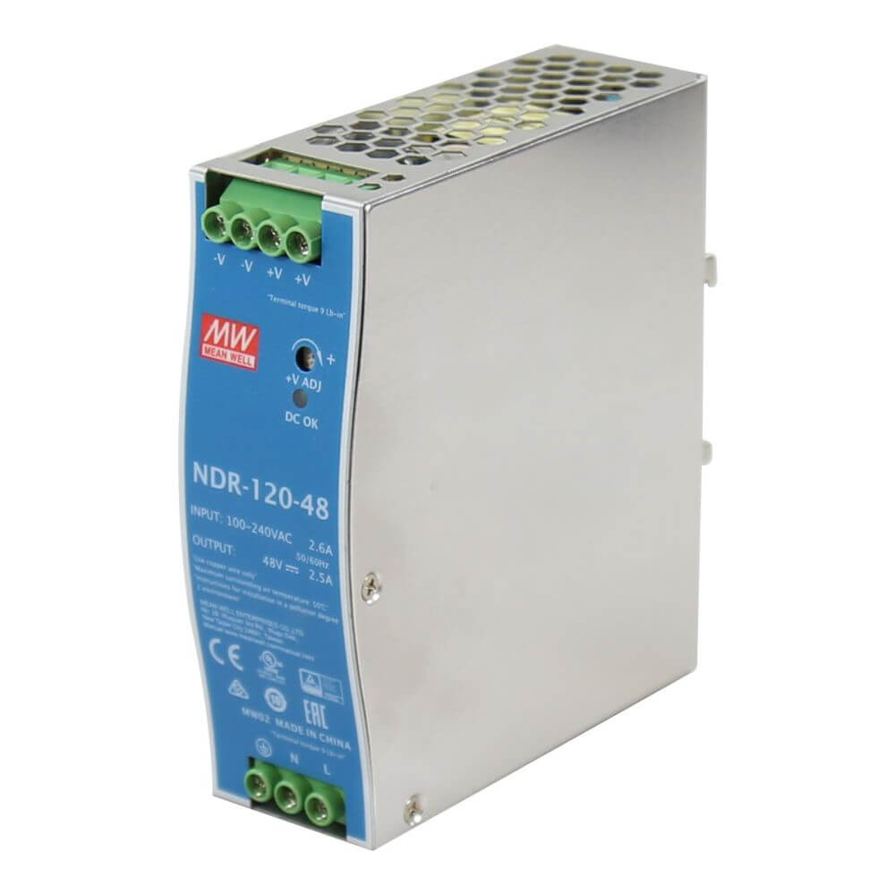 Блок питания NDR-120-48 Mean Well на DIN-рейке купить в Украине
