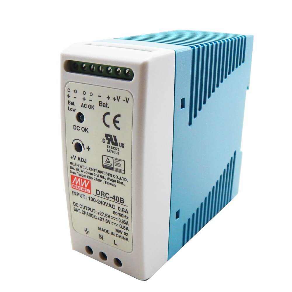 Блок живлення з функцією UPS DRC-40B Mean Well на DIN-рейку купити в Україні