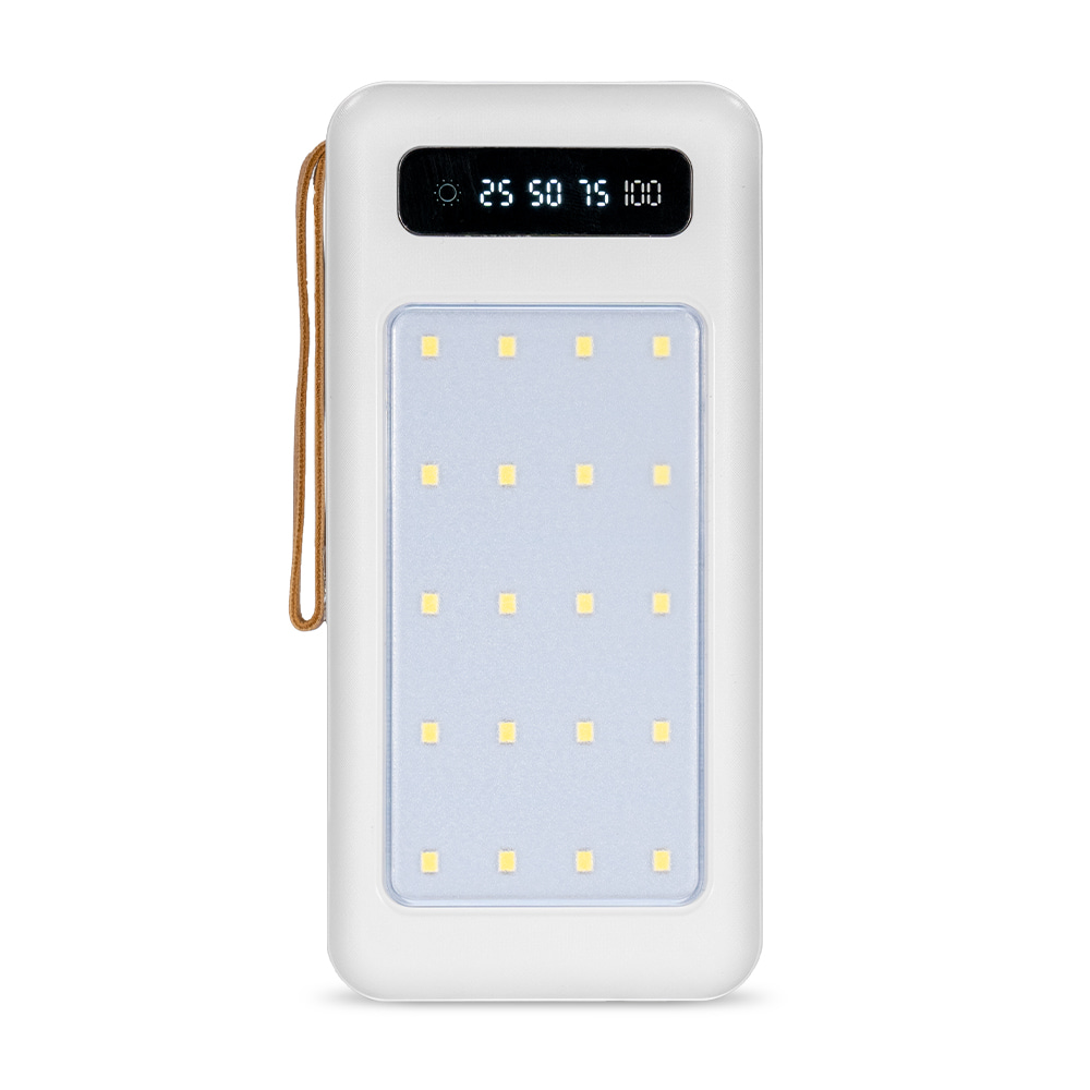 Повербанк 20000mAh Power Bank Kraft KPB-1120L White LED-фонарь купить в Украине