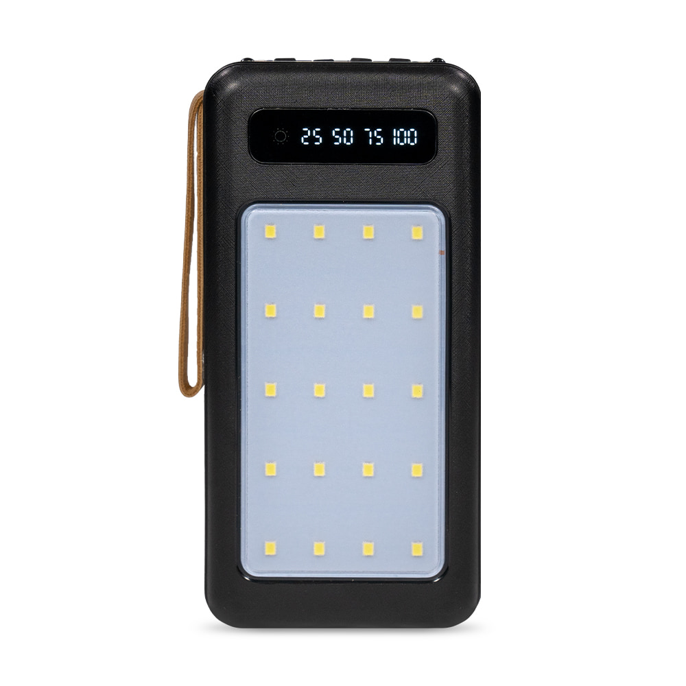 Повербанк 20000mAh Power Bank Kraft KPB-1120L Black LED-ліхтар купити в Україні