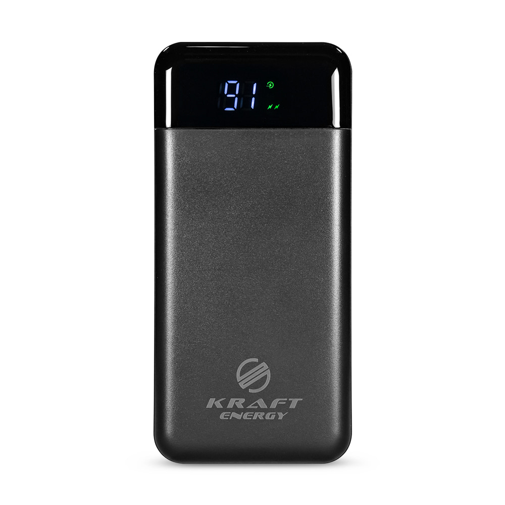 Повербанк 20000mAh Power Bank Kraft KPB-2120FCL Black 22.5W QC3.0 LED-ліхтар купити в Україні