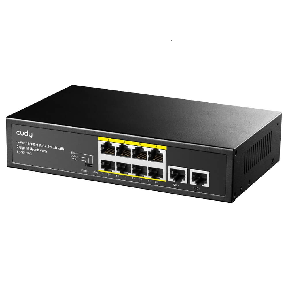 PoE-комутатор 10-портовий некерований Cudy FS1010PG 8 портів PoE+ 120W купити в Україні
