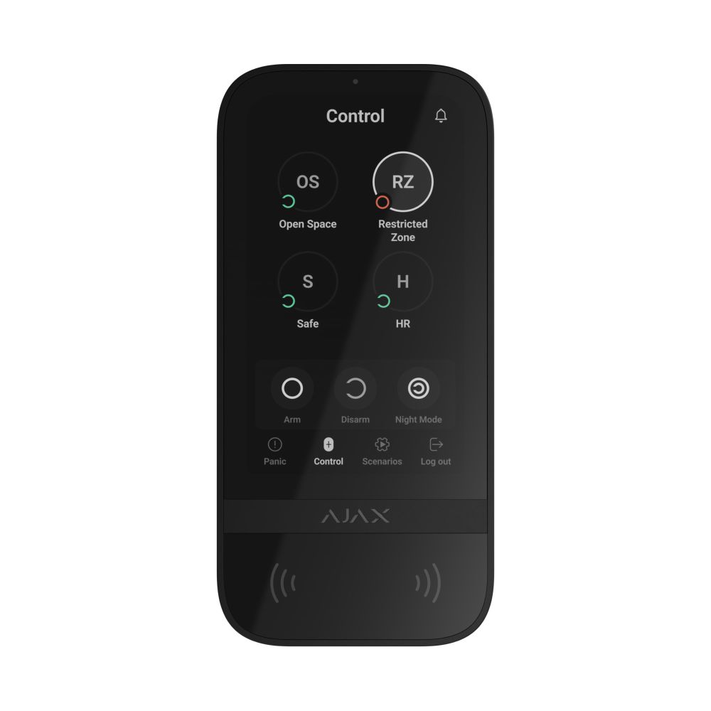 Клавиатура Ajax KeyPad TouchScreen черная купить в Украине