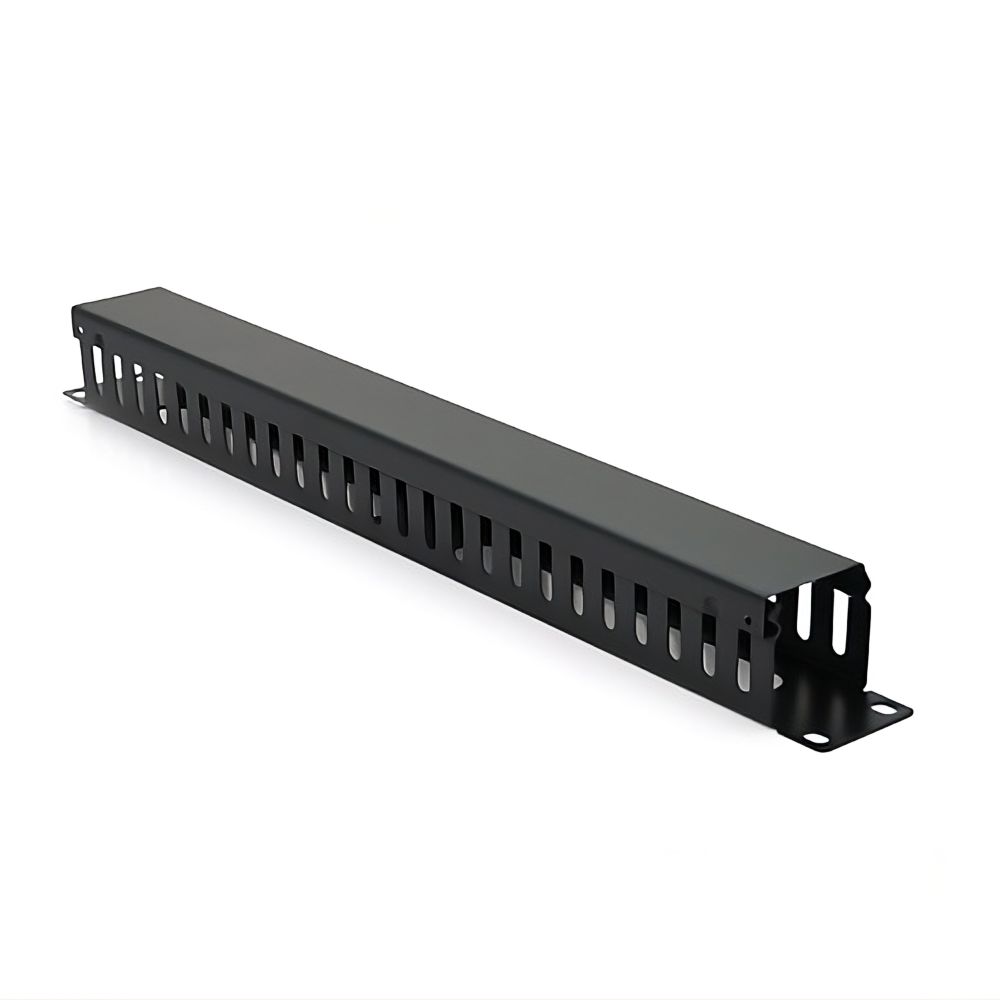 Кабельный органайзер с крышкой PiPo 19" 1U/24Port металл Q70 купить в Украине