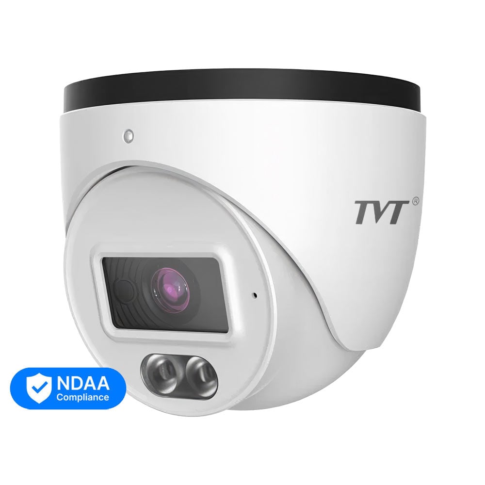 IP-видеокамера 4Mp TVT TD-9544S4L-C(D/PE/AW1) White f=2.8mm, ИК+LED-подсветка, с микрофоном