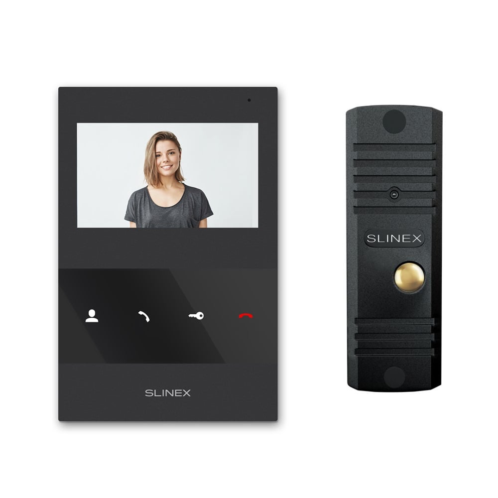 Комплект видеодомофона Slinex SQ-04M Black + ML-16HD Black купить в Украине
