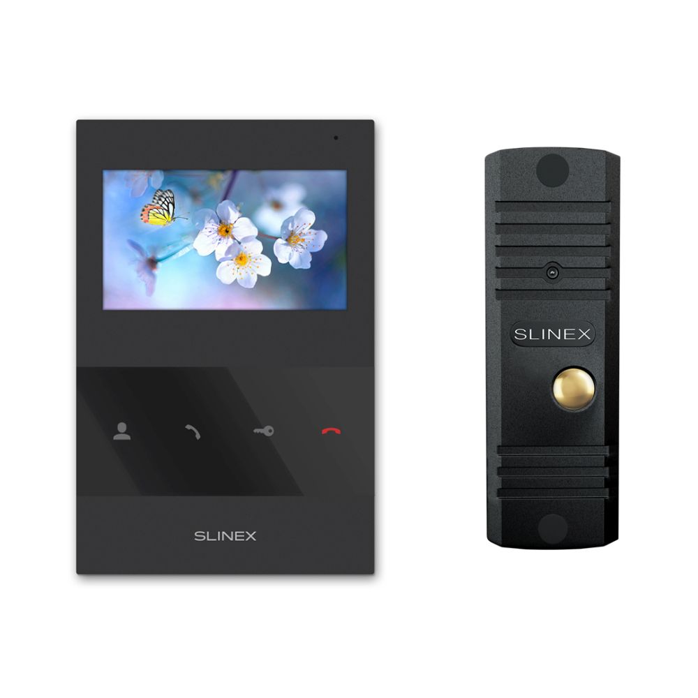 Комплект відеодомофона Slinex SQ-04 Black + ML-16HD Black купити в Україні