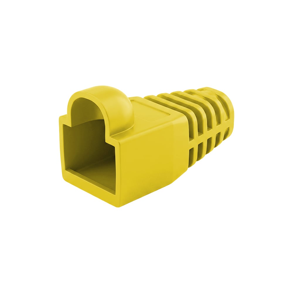 Чохол ізолюючий для роз'єму RJ-45 Cat.5/Cat.6, ПВХ жовтий, 100 шт. купити в Україні