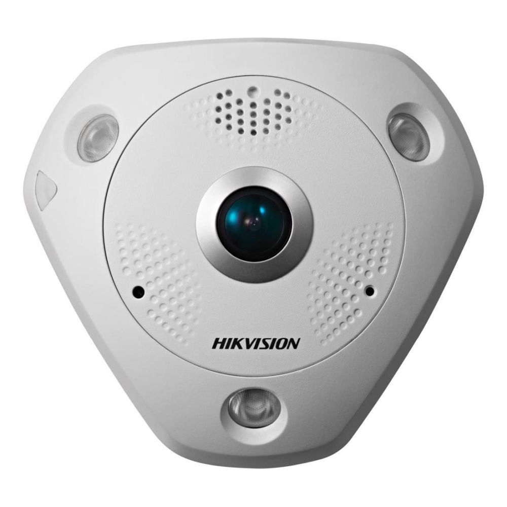 IP-відеокамера 12Mp Hikvision DS-2CD63C5G0E-IVS(B) f=2mm Fisheye, з 2 мікрофонами купити в Україні