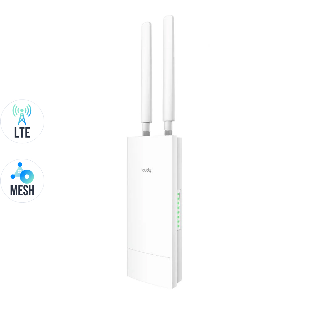 WiFi 5 Mesh 4G LTE-маршрутизатор зовнішній Cudy LT700 OUTDOOR CAT6 дводіапазонний гігабітний купити в Україні