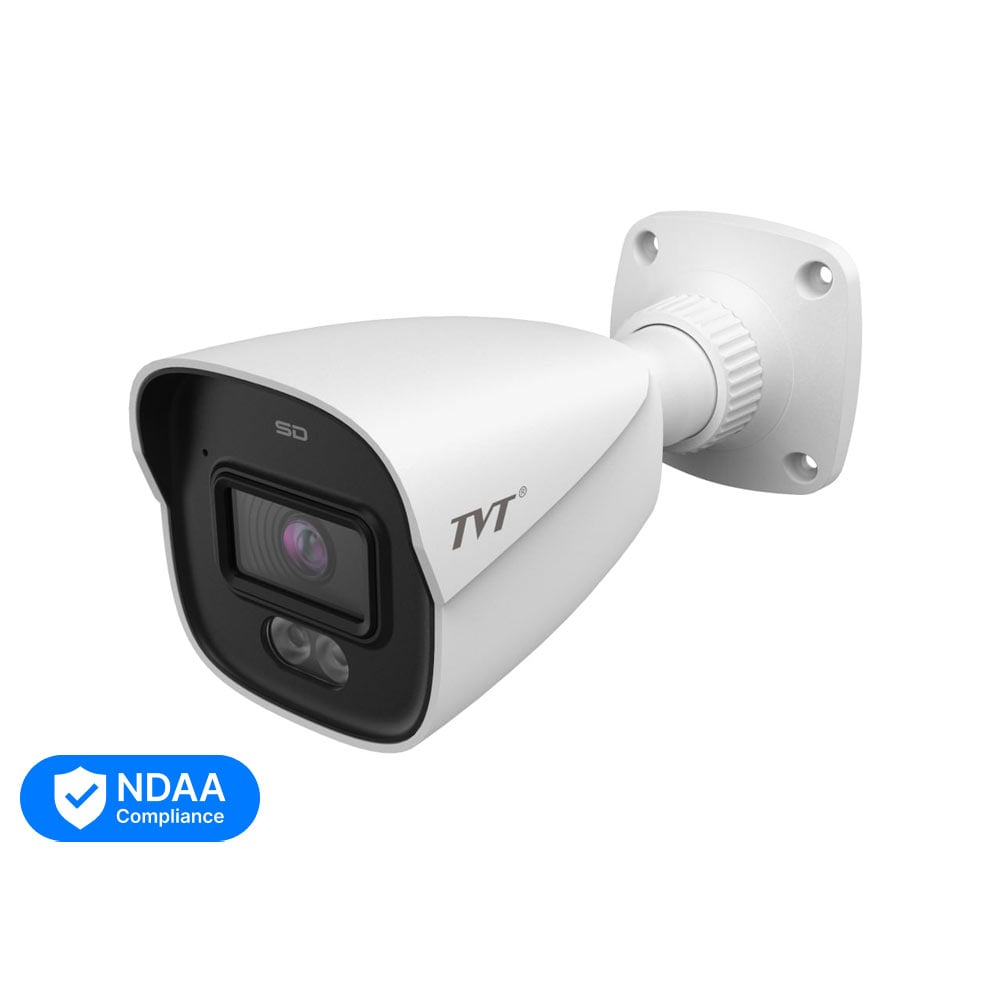 IP-видеокамера 6Mp TVT TD-9461S4-C (D/PE/AW2) f=2.8mm, ИК+LED-подсветка, с микрофоном