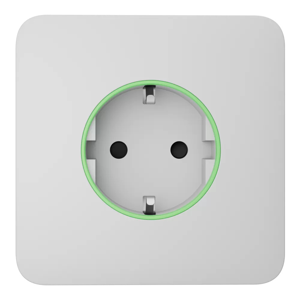 Фронтальная панель Ajax SoloCover (smart) type F 55 ASP white/белая для умной розетки Outlet (type F) купить в Украине