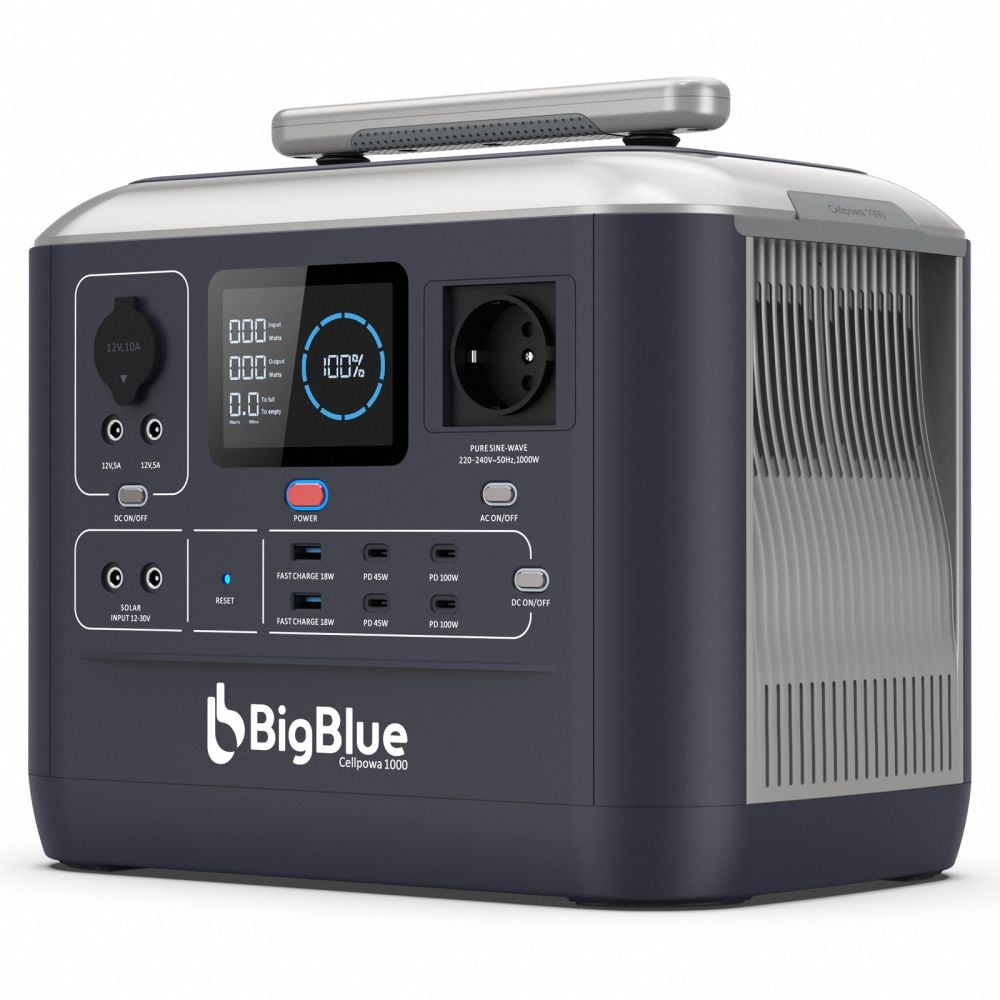 Портативна зарядна станція BigBlue CP1000 1000W 1075.2Wh купити в Україні