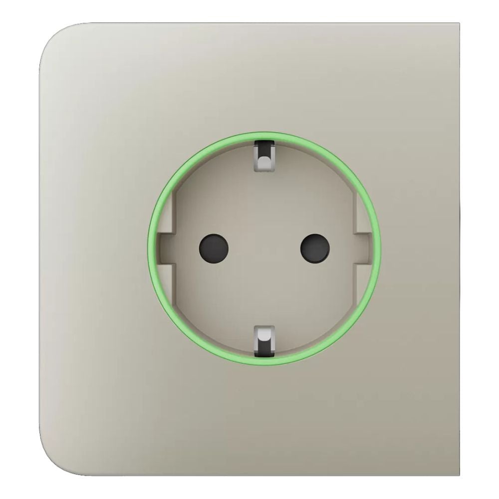 Фронтальна панель Ajax SideCover (smart) type F 55 ASP ivory/слонова кістка для розумної розетки Outlet (type F) купити в Україні