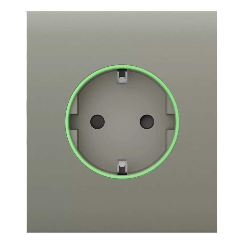 Фронтальная панель Ajax CenterCover (smart) type F 55 ASP olive/оливковая для умной розетки Outlet (type F) купить в Украине