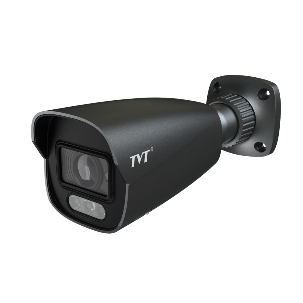 IP-видеокамера 4MP TVT TD-9442S4-C(D/PE/AW3) Black f=2.8mm, ИК+LED-подсветка, с микрофоном