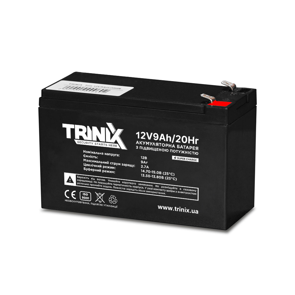 Аккумуляторная батарея гелевая 12В 9А*ч Trinix TGL12V9Ah/20Hr GEL Super Charge купить в Украине