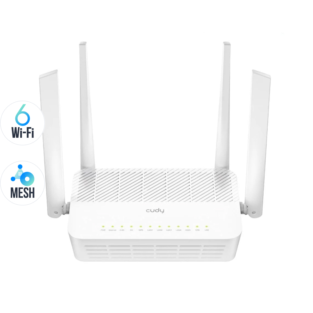 WiFi 6 Mesh-маршрутизатор 2.5G Cudy WR3000H двухдиапазонный AX3000 купить в Украине