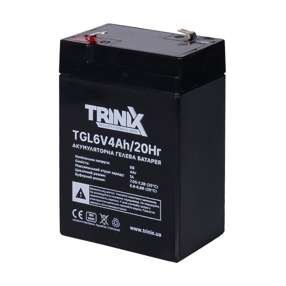 Аккумуляторная батарея гелевая 6В 4Ач Trinix TGL6V4Ah/20Hr GEL купить в Украине