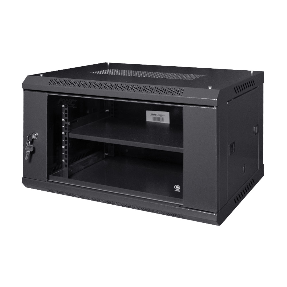Коммутационный шкаф NVC-6U/600x450x350 Black купить в Украине