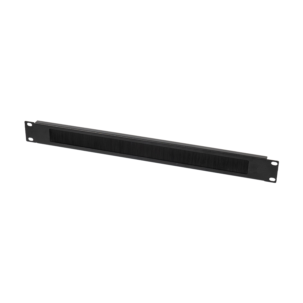 Кабельный организатор NVC-1U/CM Black с щеткой для коммутационного шкафа 19" купить в Украине