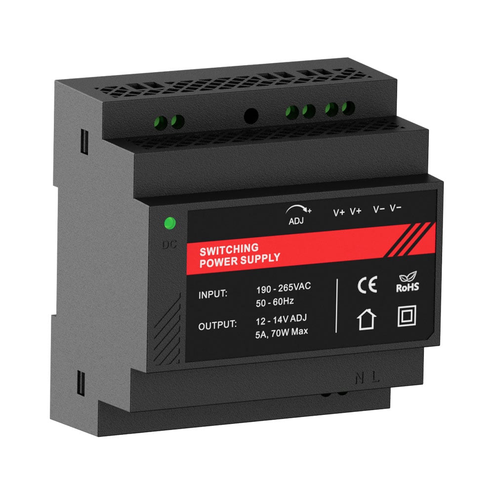 Джерело безперебійного живлення Kraft PSU-1205DIN(P) з кріпленням на DIN-рейку купити в Україні