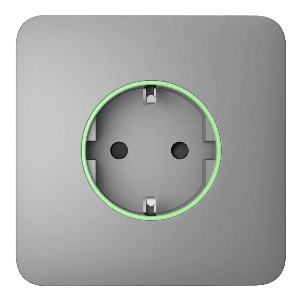 Фронтальная панель Ajax SoloCover (smart) type F 55 ASP fog/дымная для умной розетки Outlet (type F) купить в Украине