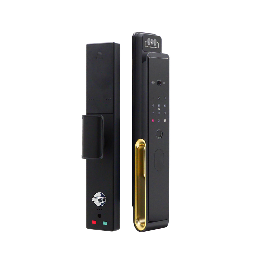 Замок биометрический автономный Trinix TRL-8802BTV Black с WiFi, распознаванием лиц, считывателем отпечатков пальцев и карт Mifare купить в Украине