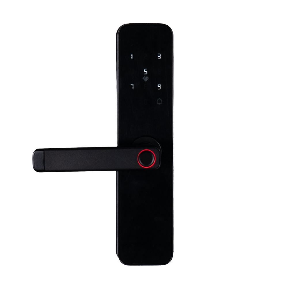 Замок біометричний автономний Trinix TRL-5401BTF Black з Bluetooth, зчитувачем відбитків пальців і карт Mifare купити в Україні