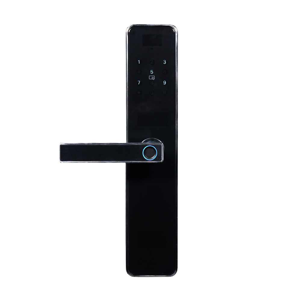 Замок биометрический автономный Trinix TRL-5403BTF Silver с Bluetooth, считывателем отпечатков пальцев и карт Mifare купить в Украине