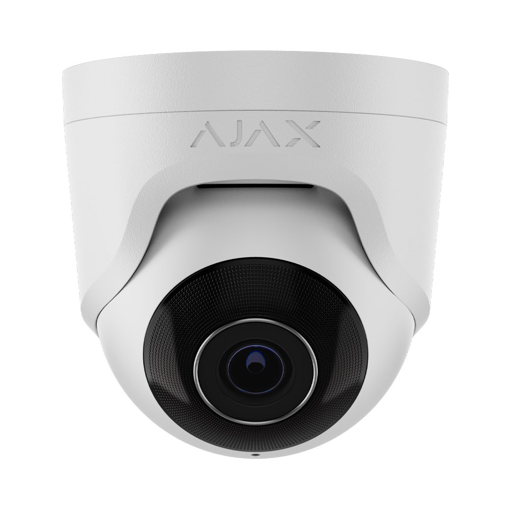 IP-відеокамера 5Mp Ajax TurretCam (5 Mp/4 mm) (8EU) ASP White f=4mm з мікрофоном купити в Україні