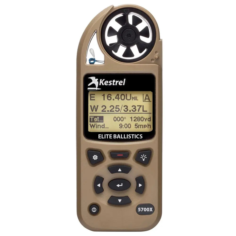 Метеостанція Kestrel 5700X Elite Applied Ballistics Bluetooth Tan з Bluetooth та балістичним калькулятором купити в Україні