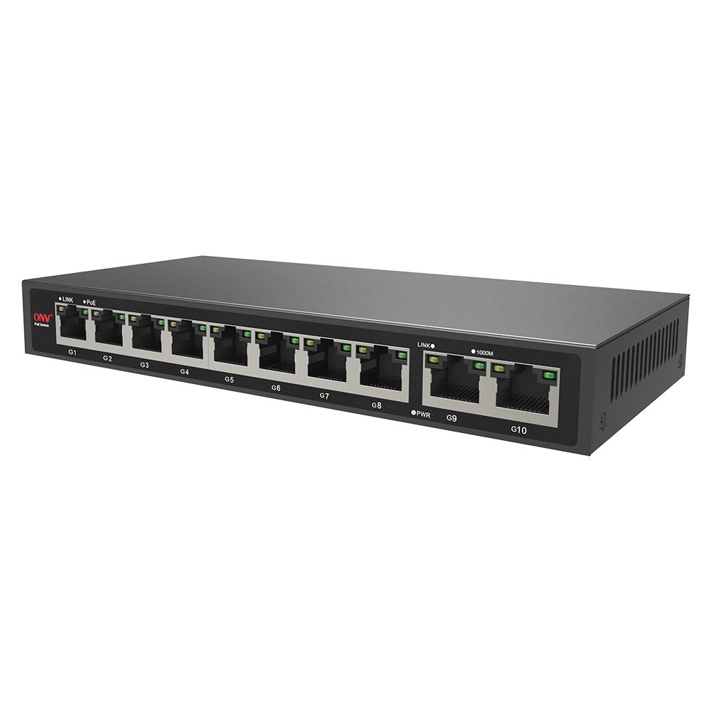 PoE-коммутатор 10-портовый гигабитный ONV-POE33108P купить в Украине