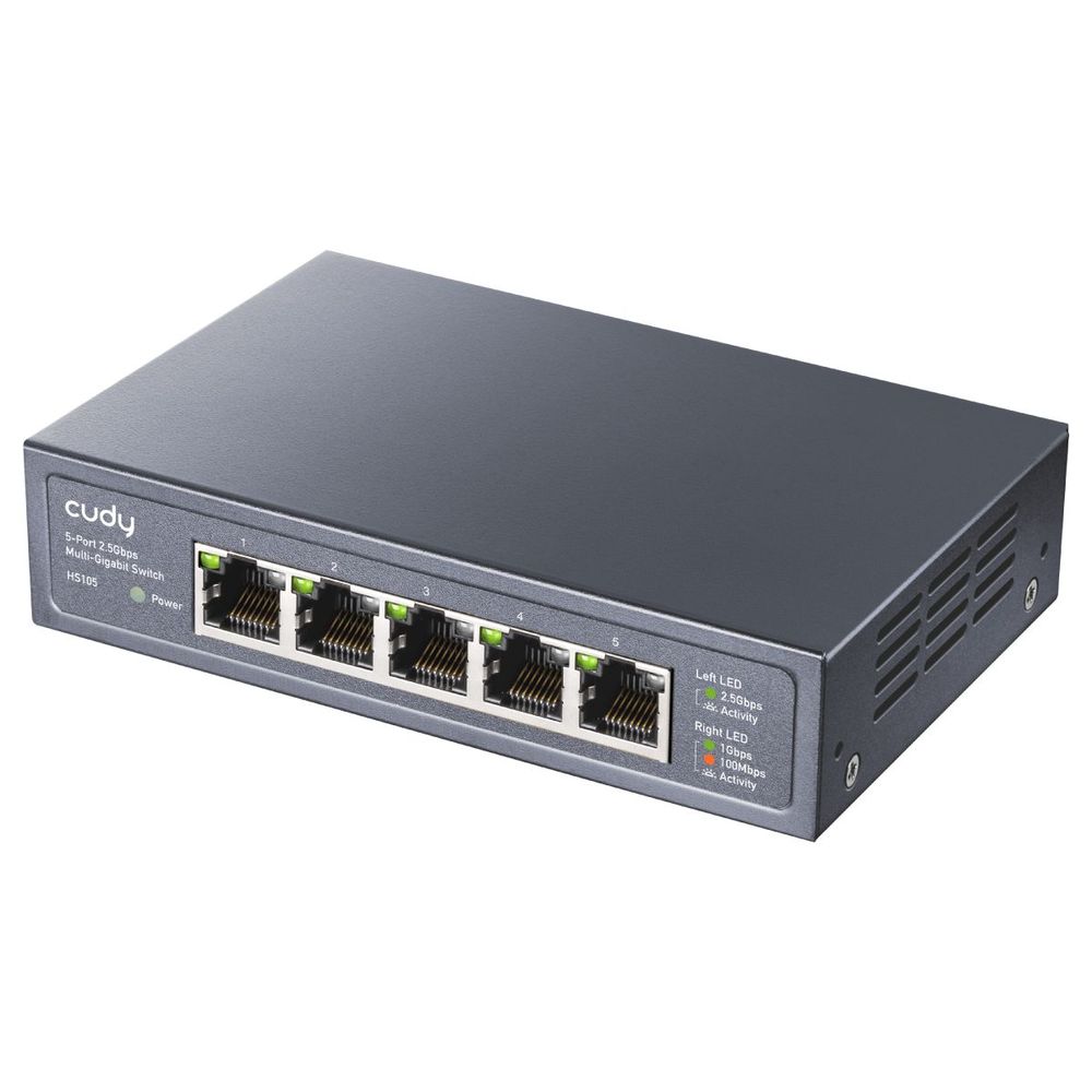 Комутатор 5-портовий некерований Cudy HS105 2.5G купити в Україні