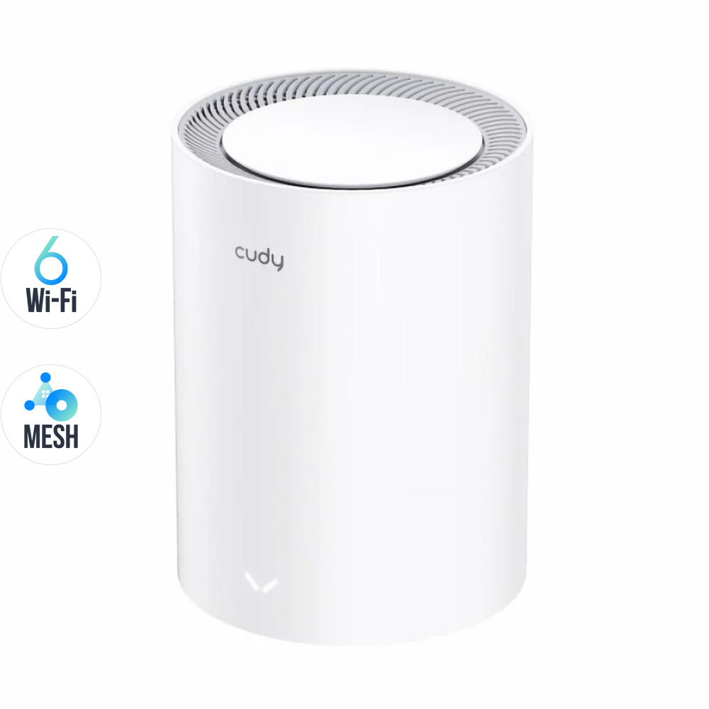 Маршрутизатор WiFi Mesh-система WiFi 6 2.5G Cudy M3000 V2.0 White (1-Pack) дводіапазонний AX3000 купити в Україні