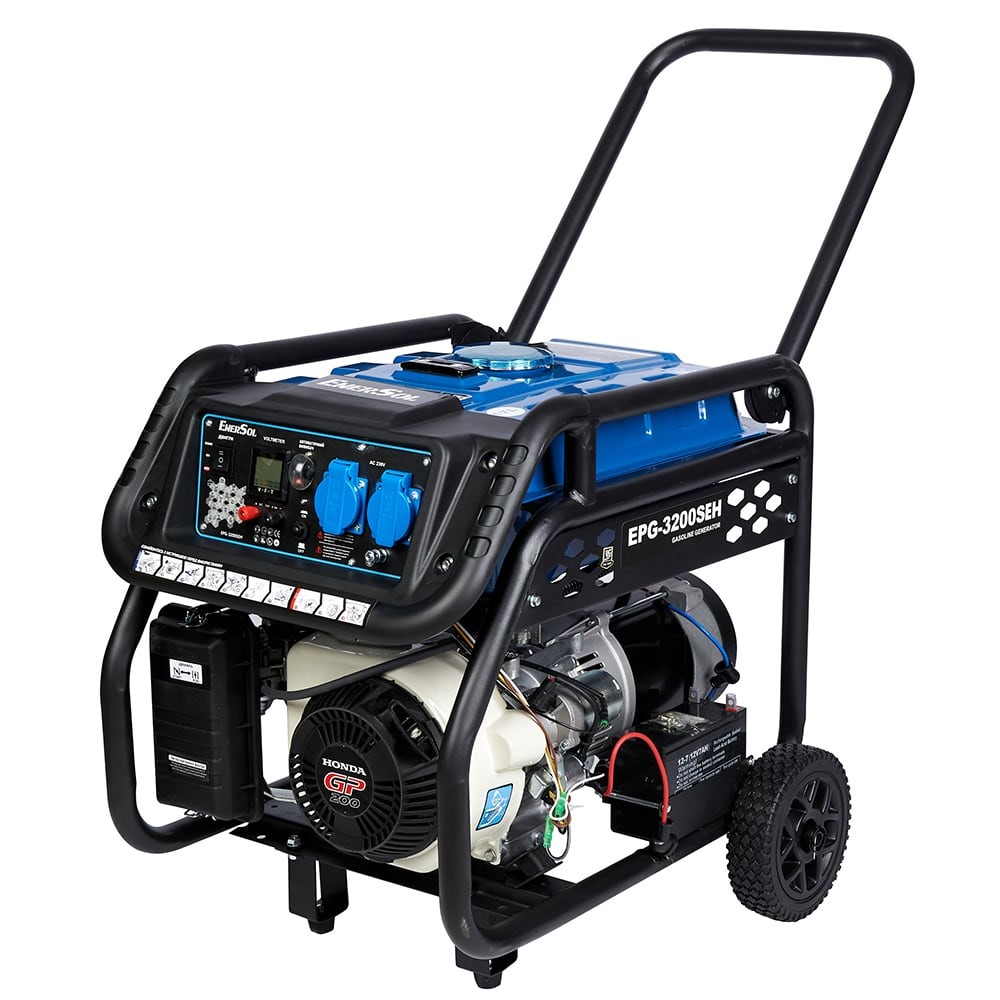 Генератор бензиновый 2.8 кВт EnerSol EPG-3200SEH с двигателем Honda GP-200 купить в Украине