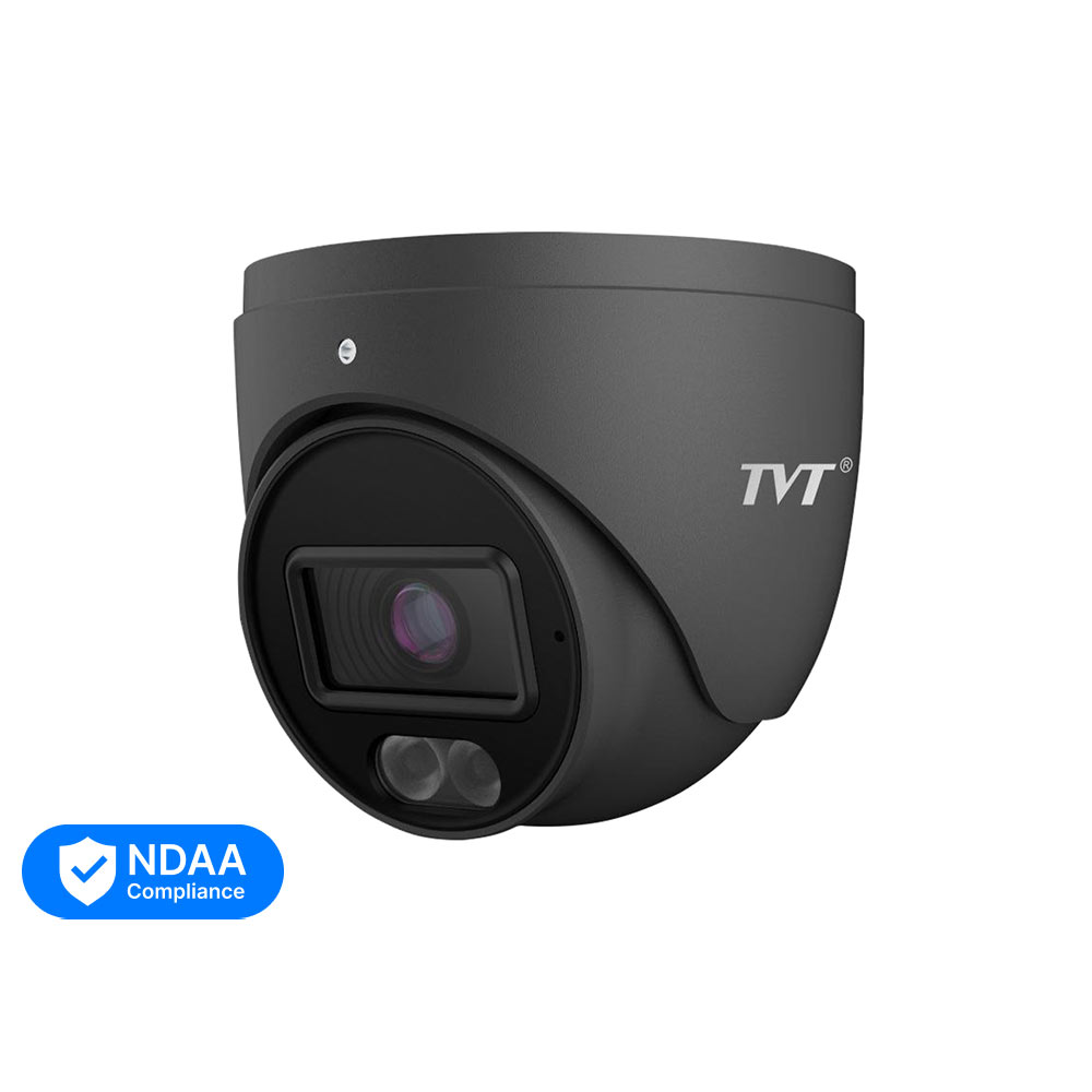 IP-видеокамера 6Mp TVT TD-9564S4-C (D/PE/AW2) Black f=2.8mm, ИК+LED-подсветка, с микрофоном купить в Украине