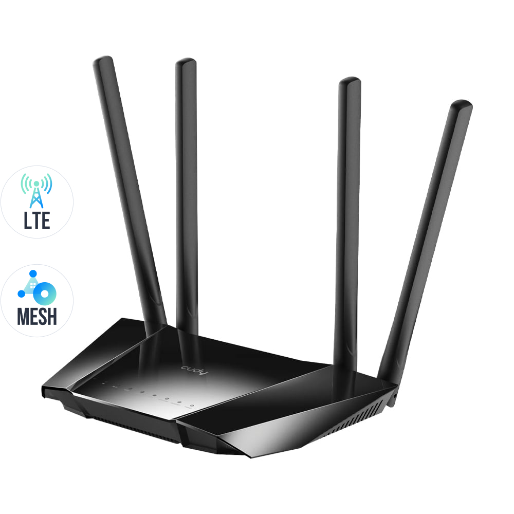 WiFi Mesh 4G LTE-маршрутизатор Cudy LT400 CAT4 N300 купити в Україні