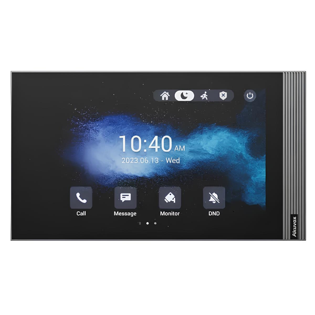 Відеодомофон 8” WiFi Akuvox S563W Black SIP Android з Bluetooth купити в Україні