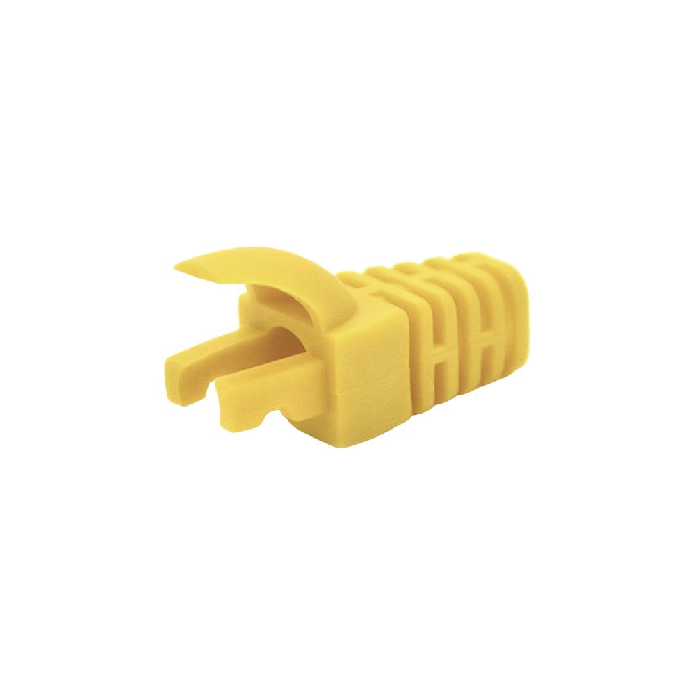 Чохол ізолюючий для роз'єму RJ-45 Cat.5/Cat.6, (N) ПВХ жовтий, 100 шт. купити в Україні