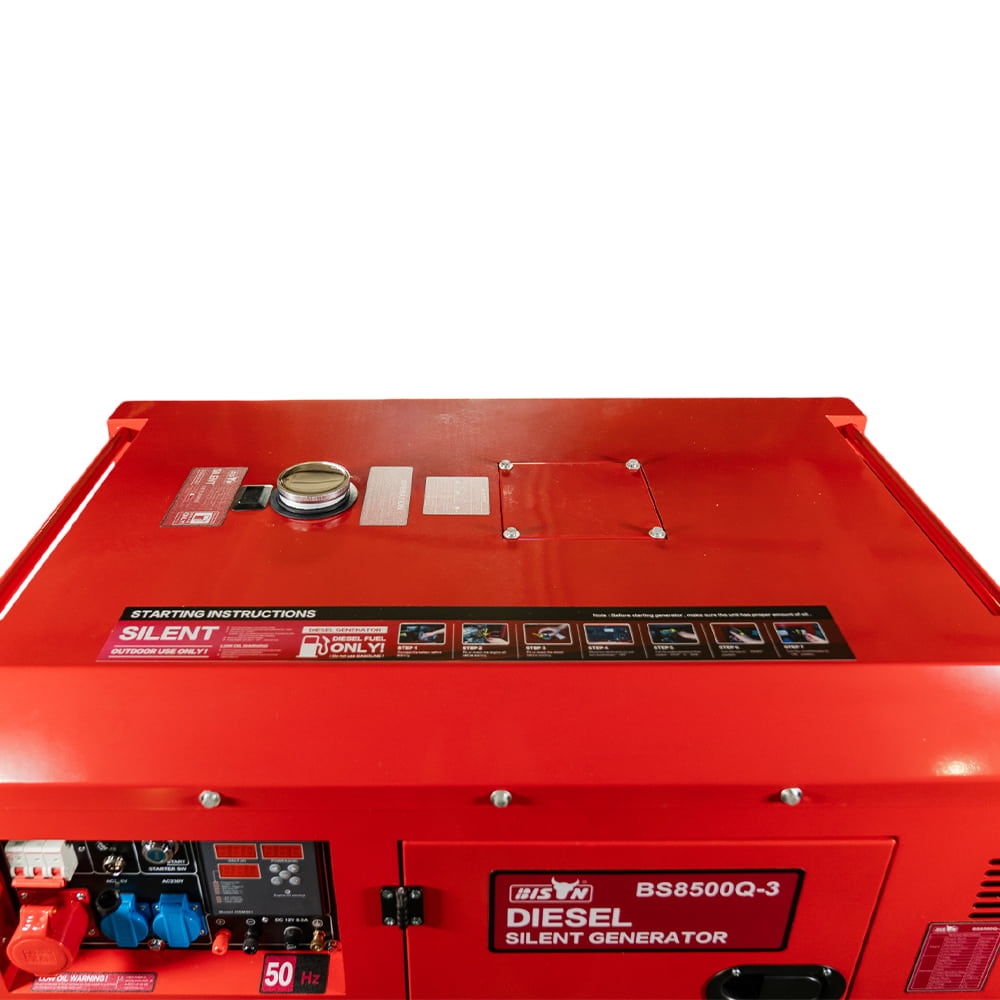 Генератор дизельний трифазний 6 кВт Bison BS8500Q-3 (41-00413